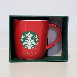 2/$30 - Starbucks 3oz Espresso Demi-Tasse Red with Mermaid Logo Cup - NIB